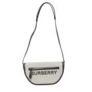 Burberry Vintage Pre-owned Canvas axelremsvskor Gray, Dam