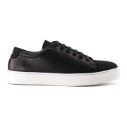 National Standard Handgjorda Svart Nubuck Sneakers Black, Herr