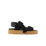 Clarks Svart kvinnas kräppsandal Black, Dam