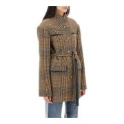 Stella McCartney Tweed Ull Blandad Bältesrock Multicolor, Dam