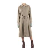 Maison Margiela Ull Gabardin Trench Coat Beige, Dam