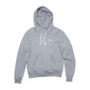 Acne Studios Grå Hoodie med Logopatch Gray, Dam