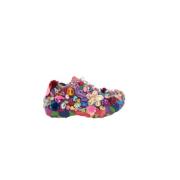 Comme des Garçons Röda Multifärgade Läder Sneakers Multicolor, Dam