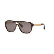 Philipp Plein Bruna solglasögon Shiny Dark Havana Brown, Herr