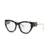 Philipp Plein Marbled Black Glasögon Black, Dam