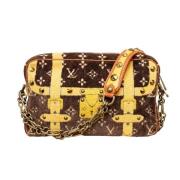 Louis Vuitton Vintage Pre-owned Laeder axelremsvskor Multicolor, Dam