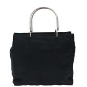 Prada Vintage Pre-owned Tyg totevskor Black, Dam