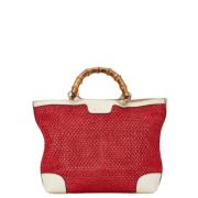 Gucci Vintage Pre-owned Tyg gucci-vskor Red, Dam