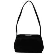 Prada Vintage Pre-owned Sammet prada-vskor Black, Dam