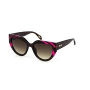 Just Cavalli Brun Rosa Havana Solglasögon Brun Gradient Multicolor, Da...