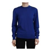 Dsquared2 Blå Crew Neck Ulltröja Blue, Dam