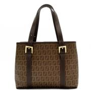 Fendi Vintage Pre-owned Canvas fendi-vskor Brown, Dam