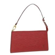 Louis Vuitton Vintage Pre-owned Laeder kuvertvskor Red, Dam