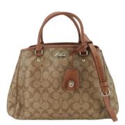 Coach Pre-owned Pre-owned Canvas handvskor Brown, Dam