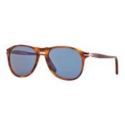 Persol Stiliga solglasögon i Terra Di Siena/Blue Brown, Unisex