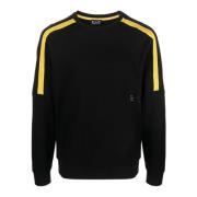 Emporio Armani EA7 Svart Logosweatshirt Vår/Sommar 2024 Black, Herr