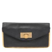 Chloé Pre-owned Pre-owned Laeder kuvertvskor Black, Dam