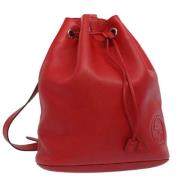 Gucci Vintage Pre-owned Laeder ryggsckar Red, Dam