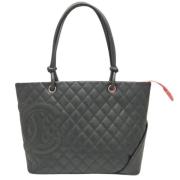 Chanel Vintage Pre-owned Laeder totevskor Black, Dam