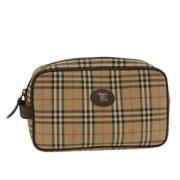 Burberry Vintage Pre-owned Nylon kuvertvskor Multicolor, Dam