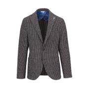 Manuel Ritz Slim Fit Houndstooth Jacka Multicolor, Herr