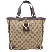 Gucci Vintage Pre-owned Canvas gucci-vskor Beige, Dam