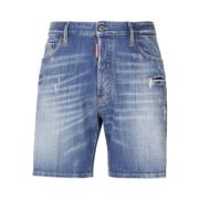 Dsquared2 Blå Bomull Elastan Shorts Blue, Herr