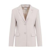 Max Mara Elegant Cady Jacket i Ecru Beige, Dam