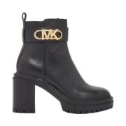 Michael Kors Svart Lug Ankelbootie Black, Dam