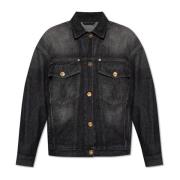 Versace Oversize denimjacka Black, Dam