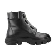 Geox Stiliga Lace-up Boots Vilde Black, Dam