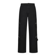 Jacquemus Svarta Straight Leg Jeans Black, Herr