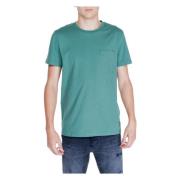 Peuterey Herr T-shirt Vår/Sommar Kollektion Green, Herr