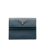 Prada Vintage Pre-owned Laeder plnbcker Blue, Dam