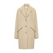 MM6 Maison Margiela Beige Ullblandning Fleece Kappa Beige, Dam