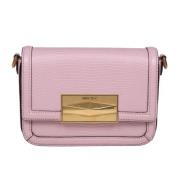 Jimmy Choo Rosa Orm Effekt Läder Crossbody Väska Pink, Dam