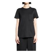 Max Mara Monogram Broderad Svart Topp Black, Dam