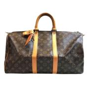 Louis Vuitton Vintage Pre-owned Canvas handvskor Brown, Dam