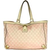 Gucci Vintage Pre-owned Canvas totevskor Pink, Dam