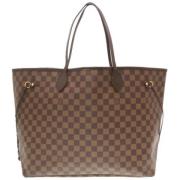 Louis Vuitton Vintage Pre-owned Canvas axelremsvskor Brown, Dam