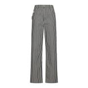 Bottega Veneta Pinstriped Denim Jeans Straight Leg Blue, Dam