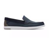 Clarks Klassisk Slip-On Mockasin Sko Blue, Herr