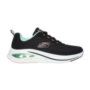 Skechers Aktiv Luftkyld Sneaker Black, Dam