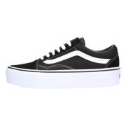 Vans Platform Skate Sneaker Black, Dam