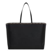 Valentino Garavani Svart Studded Toteväska Black, Dam