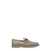 Brunello Cucinelli Beige Mockasiner i mocka Beige, Dam