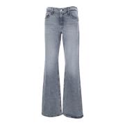 Mother Grå Bookie Heel Jeans Gray, Dam