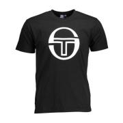 Sergio Tacchini T-shirt med logotryck Black, Herr