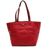 Prada Vintage Pre-owned Laeder prada-vskor Red, Dam