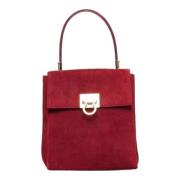 Salvatore Ferragamo Pre-owned Pre-owned Tyg handvskor Red, Dam